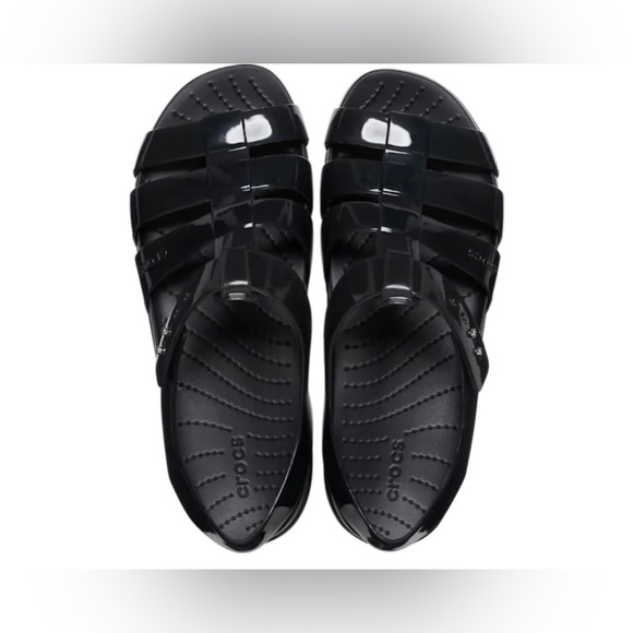 Crocs Splash Glossy Fisherman Sandals - Black - Picture 3 of 6